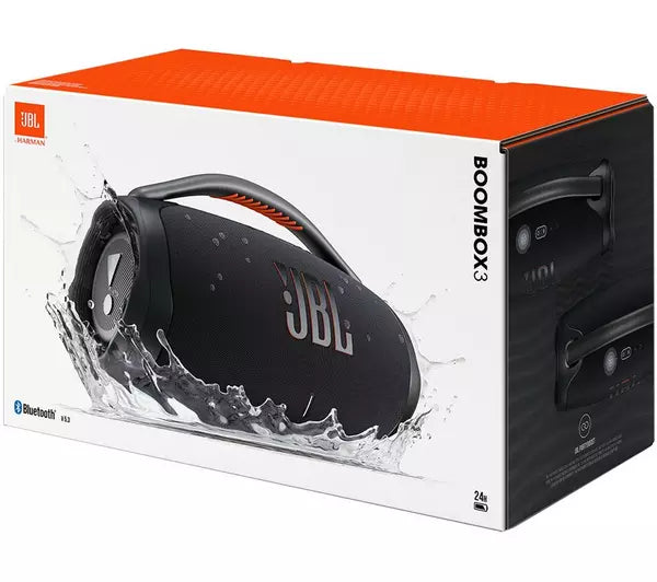 JBL Boombox 3 Portable Bluetooth Speaker – Black