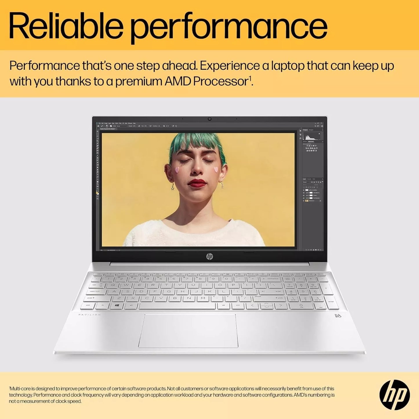 HP Pavilion 15.6" Windows 11 Laptop - AMD Ryzen 7730U 16GB RAM 512GB SSD