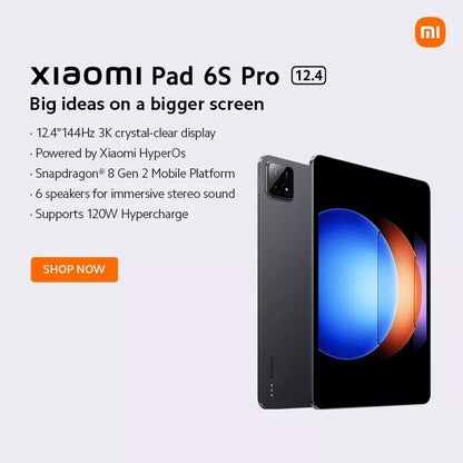 Xiaomi Pad 6S Pro 12.4" Tablet + Keyboard & Pen - Graphite Grey